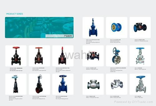 BS5163 rubber wedge gate valve/ 4
