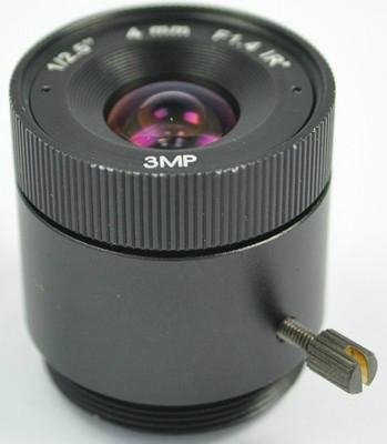 4mm Mono-Focal CS Mount 3 MegaPixel HD Board Lens
