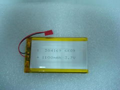 3.7V 1100mAh li-polymer battery 384169