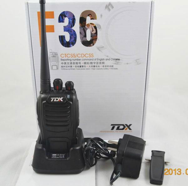 2013 Cheapest High Capacity 5 Watts 2 Way Radio TDX-F36 4