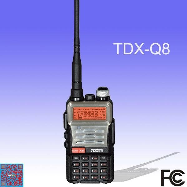 Low Price With 1600mAh Polymer Li-ion Battery VHF + UHF Walkie Talkie TDX-Q8