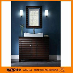 Water proof high end classical style for modern oak wood bathroom vanity cabinet