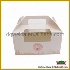 High quality cheap white paper cupcake box