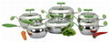 SA-12011 12pcs stainless steel cookware set german cutlery 1