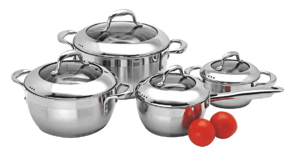 SA-12012 8pcs stainless steel cookware set