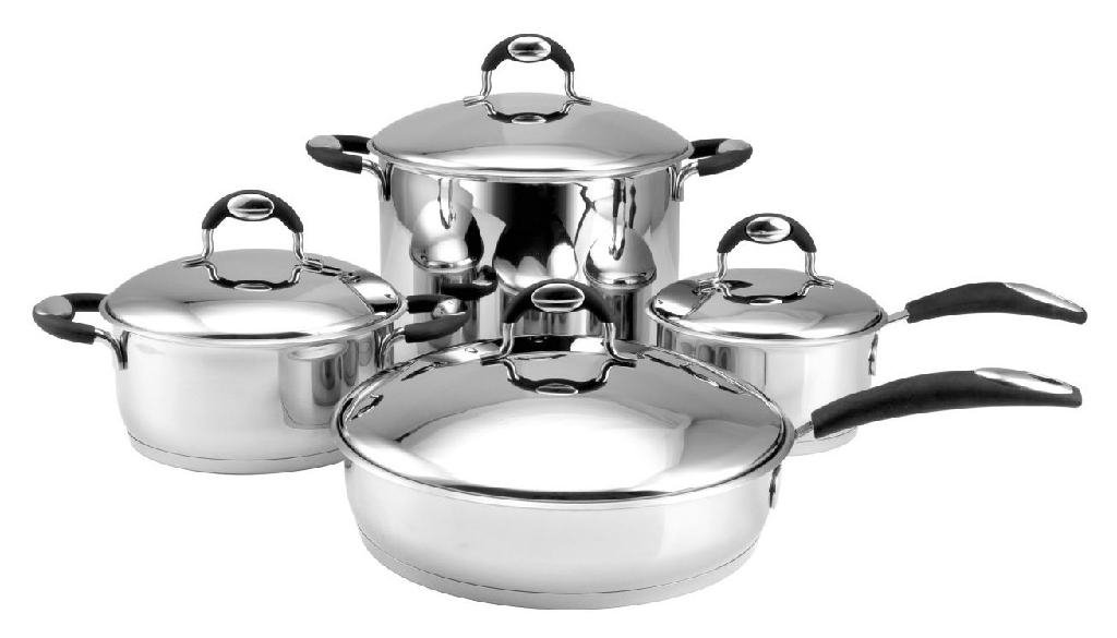 SA-12017 8pcs  Stainless Steel Cookware set kinchenware