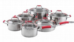 SA-12018 12pcs stainless steel cookware set