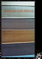 Burn-out super soft polyester sofa fabrics of velvet