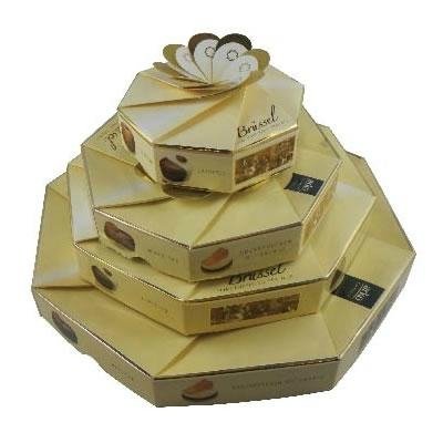 Printing Golden Christmas Small Paper Gift Box for Packaging