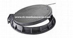 EN124 D400 SMC Composite Manhole Cover C/O Ø700mm