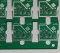 Double-layer PCB HAL Lead-free with side hole