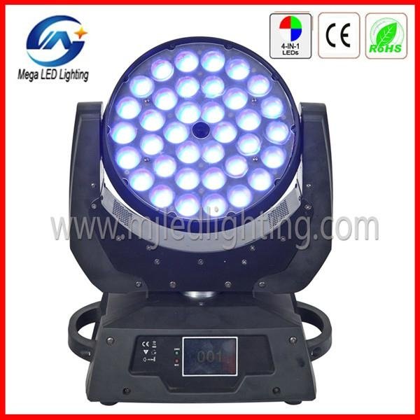 RGBW Color 36*10W LED Zoom Moving Head Light 