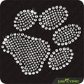 Paw print bling rhinestone transfer 1