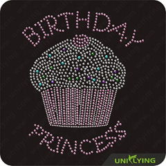 Brithday princess cake rhinestone 