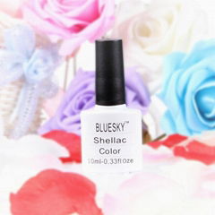 Bluesky shellac gel polish uv led soak off color nail gel polish 