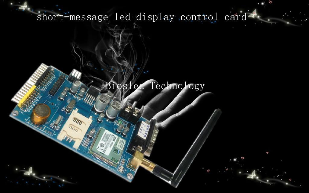 GSM short-message led control card with Temperature and Humidity Sensor 4