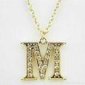 fashion zipper pendant necklace metal 2013  5