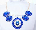 N0061antique style twinkle flower necklace 