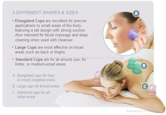 healthy medical silicon massage cupping cup 2