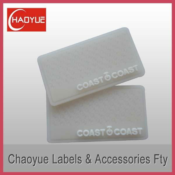 3D Soft pvc label with embossed logo 3