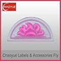 3D Soft pvc label with embossed logo 4