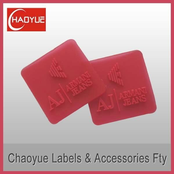Silicone rubber label for garment