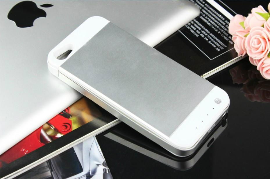 3500mAh Colorful Extra Metal Clip Backup Battery Power Case for iphone5  3