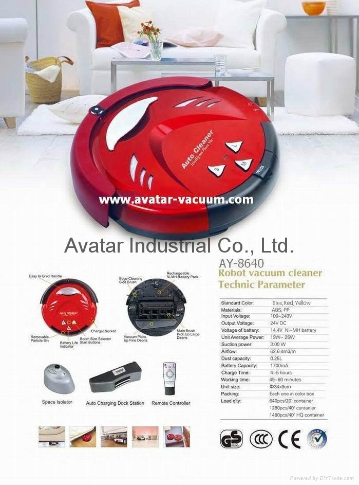 AY-8640 robot vacuum cleaner (can OEM / factory) 