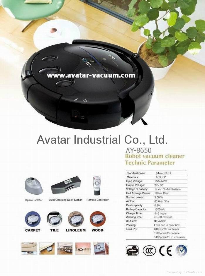 AY-8650 robot vacuum cleaner (can OEM / factory) 