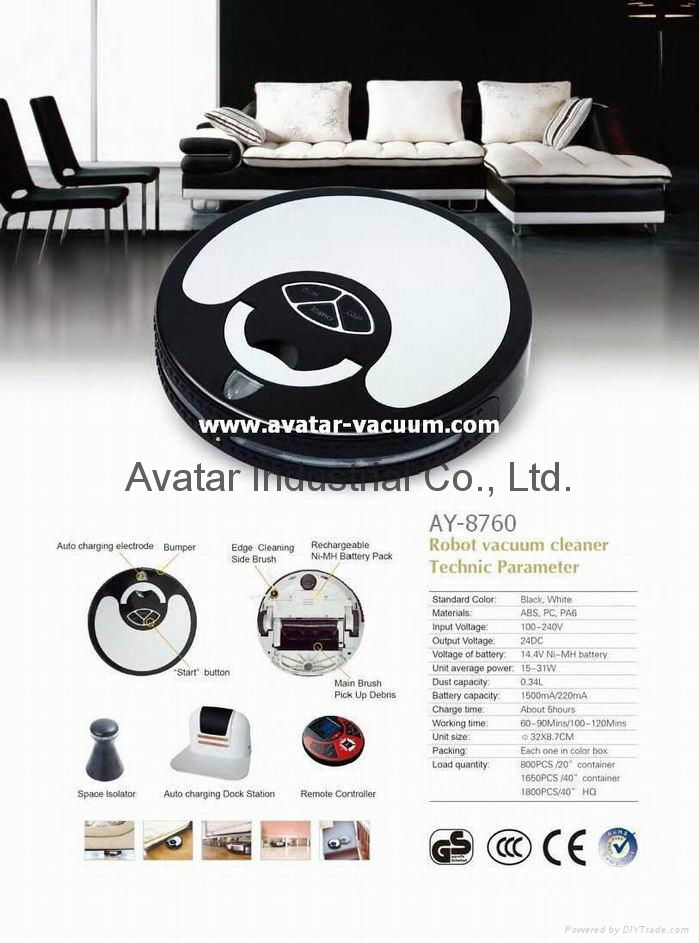AY-8760 robot vacuum cleaner (can OEM / factory) 