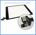 iPad Mini Digitizer Touch Screen with IC Connector & HOME FLEX Assembly  1