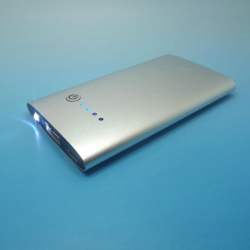 Aluminum 2200mah polymer aluminium LED power bank