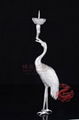 Silver Candle Holder-Crane shaped