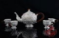 Silver Tea Sets with  Nine Chinese