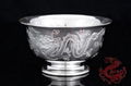 Gift&Crafts Silver Bowl with Dragon and Phoenix 1