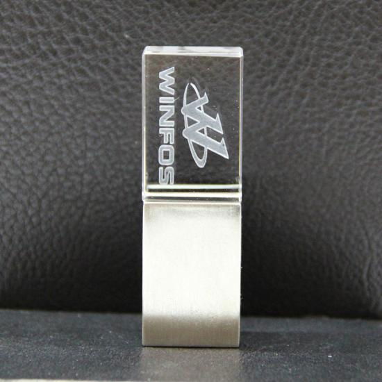 Crystal USB Flash Drive with Light   2