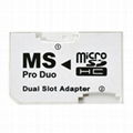 MicroSD to Memory Stick Pro Duo Adapter Dual slot 1