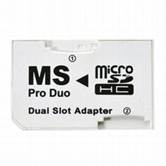 MicroSD to Memory Stick Pro Duo Adapter Dual slot
