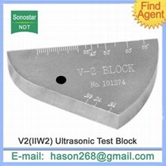 IIW2(V2) ndt standard nondestructive testing ultrasonic calibration block 