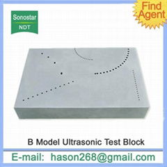 B model phased array ultrasonic test block ndt nondestructive testing