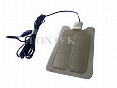 Electrosurgical grouding plates