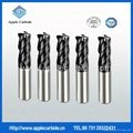 end mill cutter sizes 2 flute flattened carbide end mills