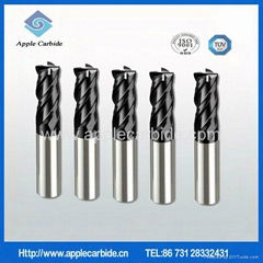 end mill cutter sizes 2 flute flattened carbide end mills