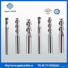 4 flute solid carbide end mill cutting