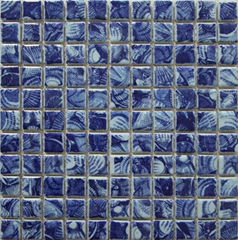 Square mosaic ceramic tiles