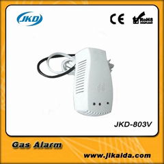 Gas detector with shut-off valve