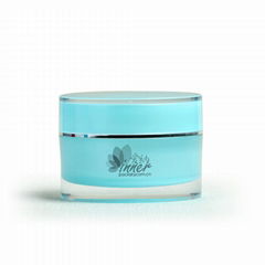 Acrylic cylindrical cream jar for skin care