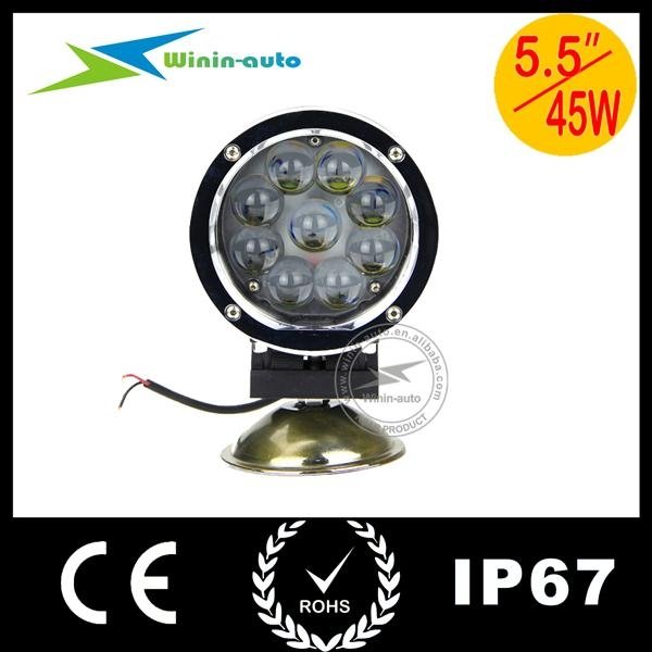 6" 45W Round Cree LED Auto Driving light 3800 lumen WI6451 