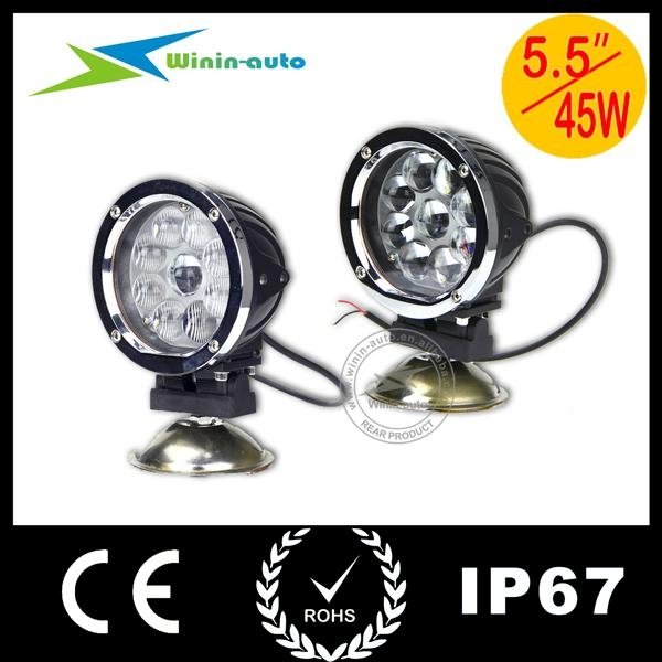 6" 45W Round Cree LED Auto Driving light 3800 lumen WI6451  2