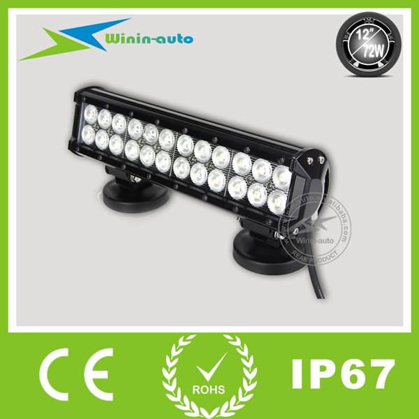 12" 72W double rows LED work light bar for ATV SUV 5700 Lumen WI9022-72  2